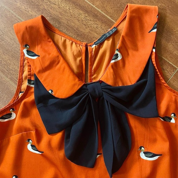 Atmosphere UK Duck Print Sleeveless Blouse - Size UK 10 - Picture 4 of 8